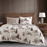 White Forest Reversible Quilt Set