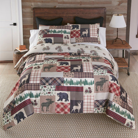 Wildlife Check Comforter Set