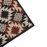 Red Black Southwest Non-Slip Rug