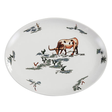 Ranch Color Sketches Ceramic Serving Platter