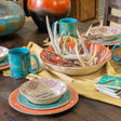 Feather Flair 14PC Melamine Dinnerware Set