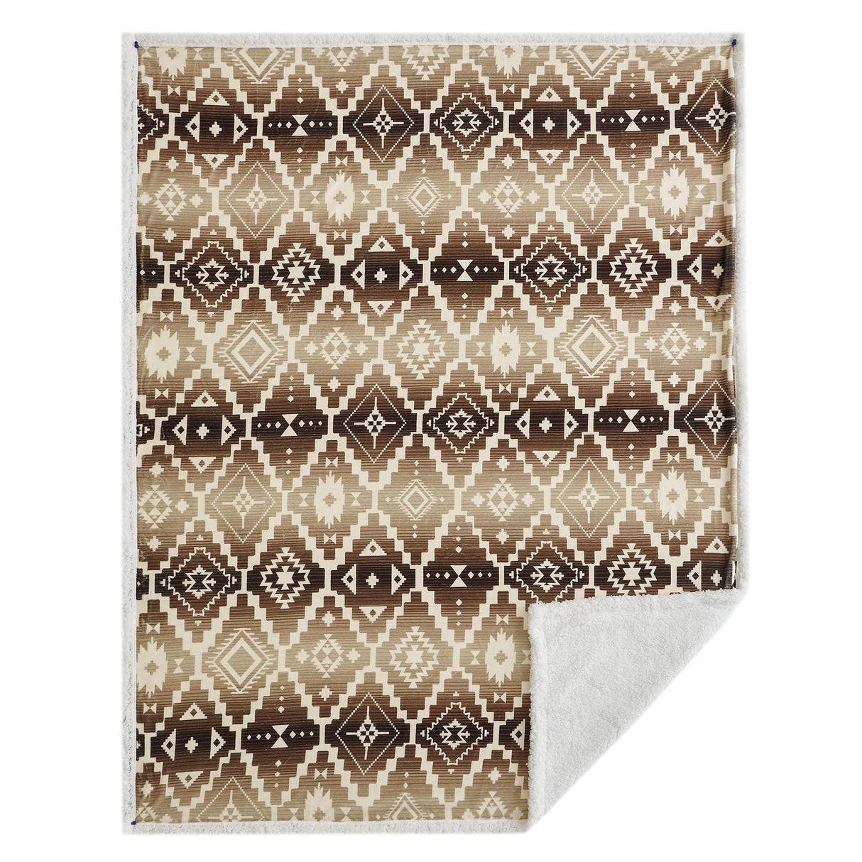 Aztec Gold Sherpa Throw