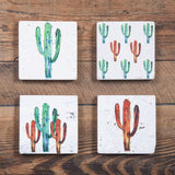 Feather Flair Mug And Saguaro Coaster Set