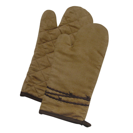 Barbwire Motif Oven Mitt