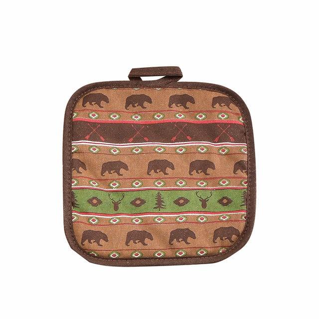 Southwest Aztec Bear Pot Holder