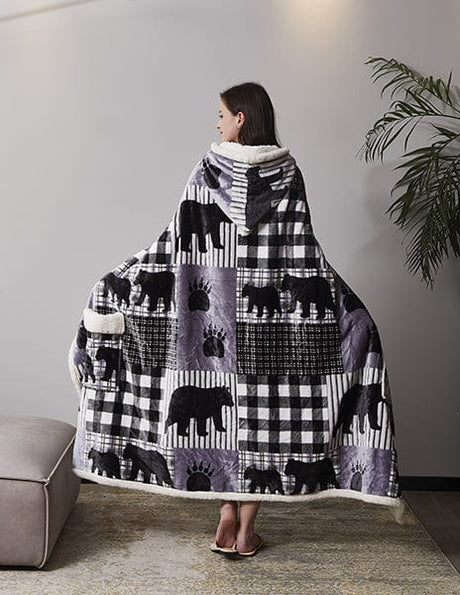 Midnight Sky Bear Wearable Throw