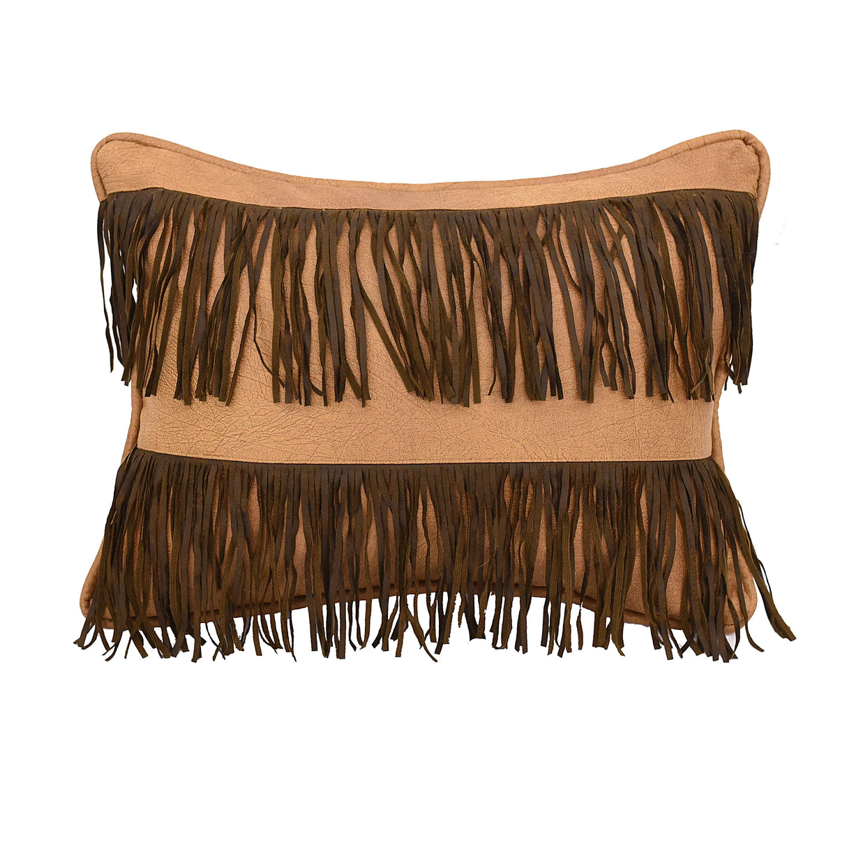 Double Fringe Throw Pillow