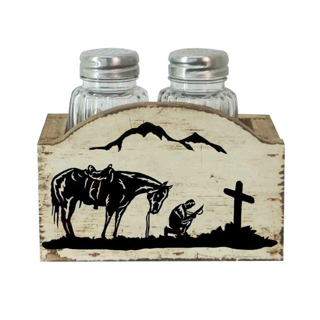 Cowboy Prayers Salt & Pepper Shaker Set