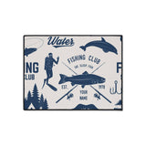 Fishing Club Collage Non-Slip Rug