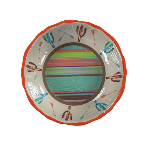 Colorful Cactus Melamine Serving Bowl