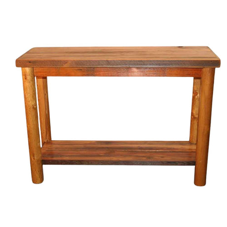 Red River Barnwood Sofa Table