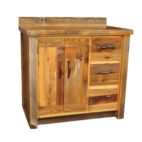 Red River Barnwood Straight Leg Bathroom Vanity