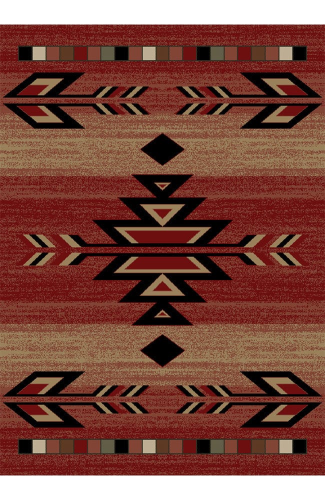 Pecos Red Area Rug