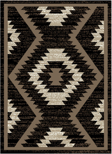 Southwestern Check Area Rug