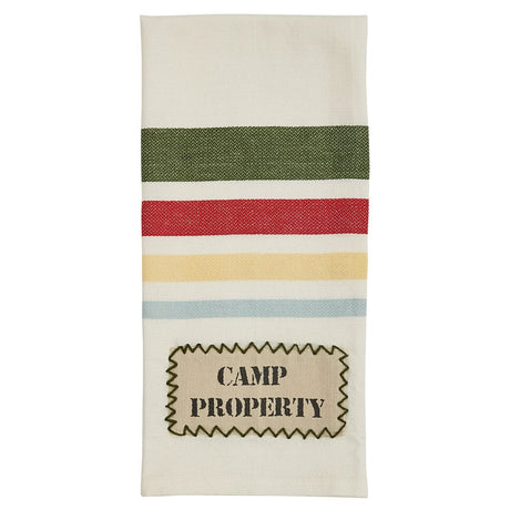 Colorful Camping Decorative Dishtowel