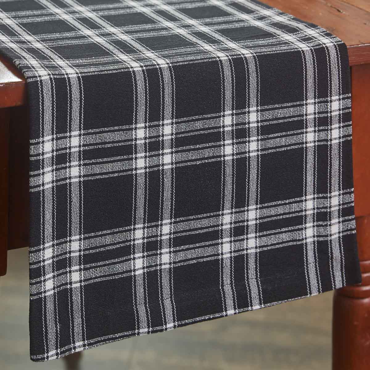 Navy Check 36" Table Runner