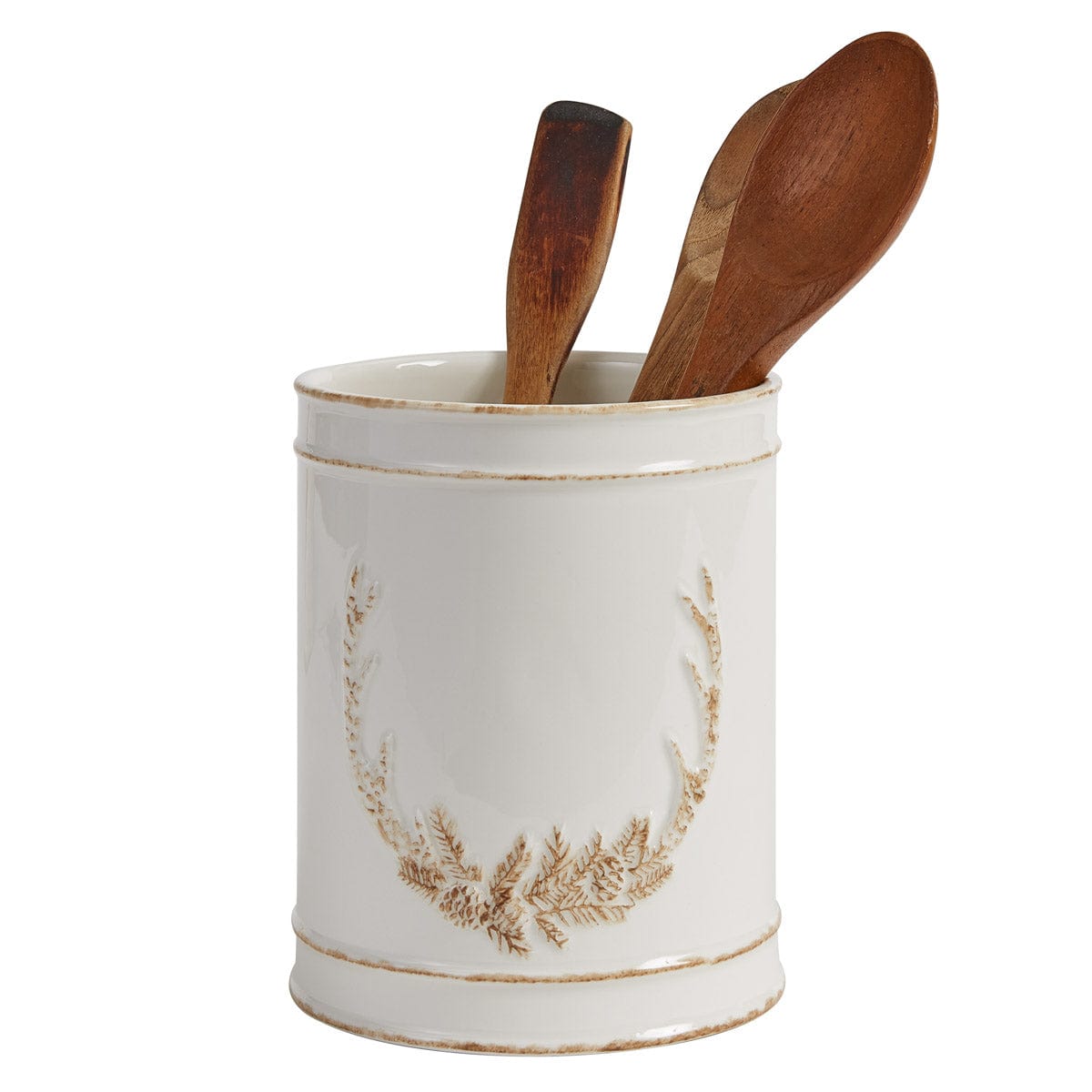 Antler Pine Utensil Crock