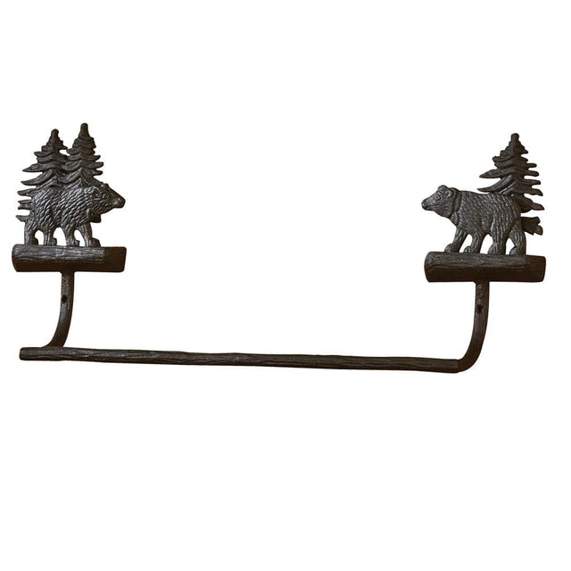 Cabin Bear Forest 16" Towel Bar