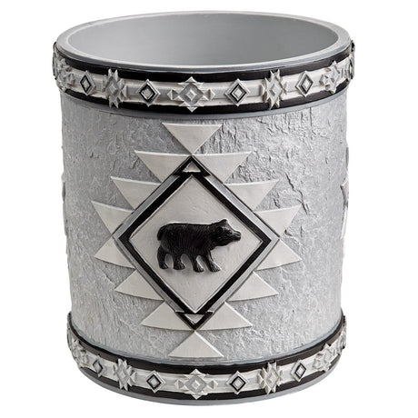 Tribal Bear Waste Basket