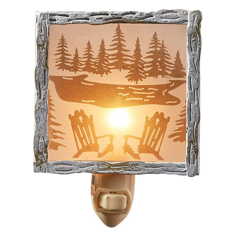 Adirondack Scene Night Light