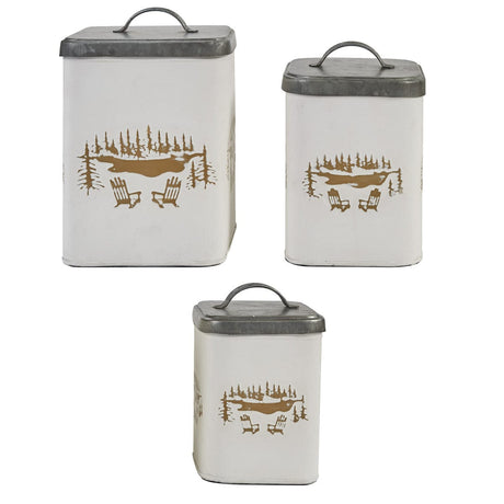 Adirondack Scene Canister Set