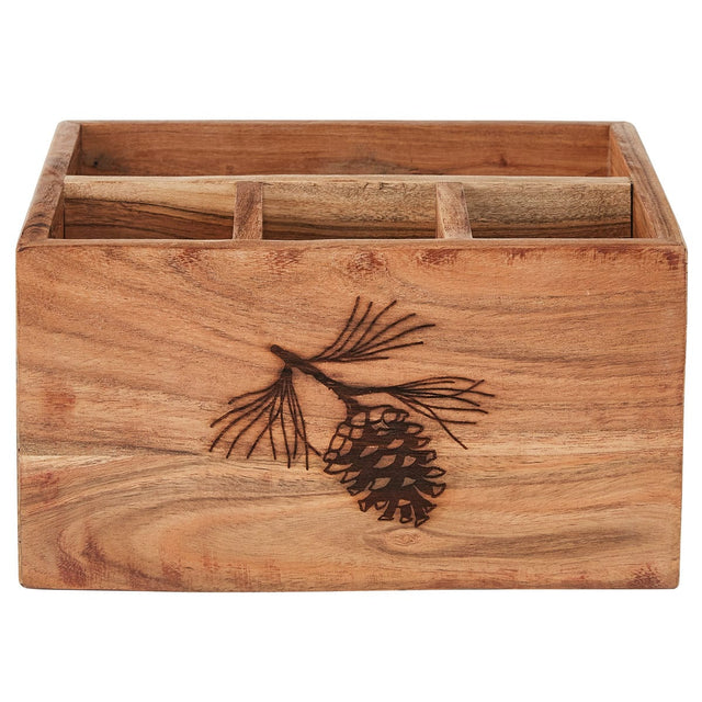 Wildlife Wood Utensil Caddy