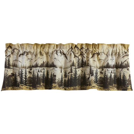 Valley Mountain Scene Valance