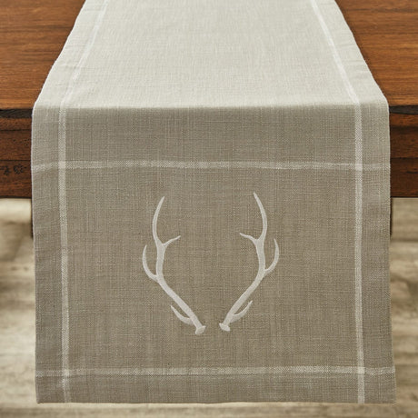 Antler Check 72" Table Runner