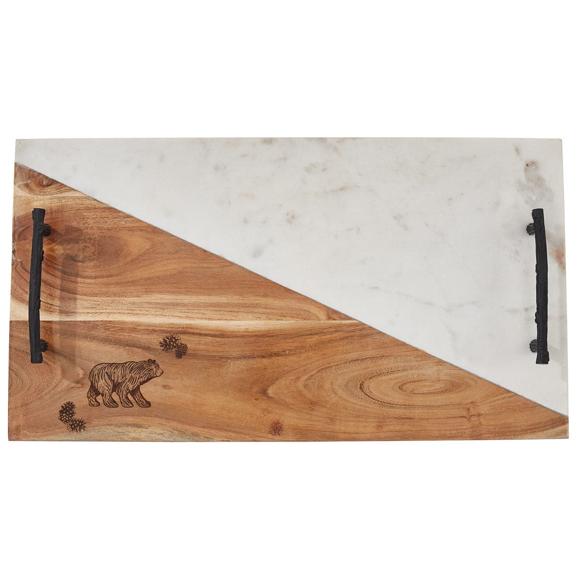 Wildlife Wood Bear Charcuterie Tray