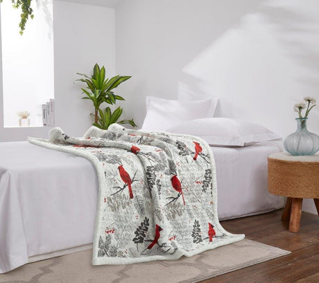 Cardinal Haven Sherpa Throw