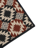 Red Black Southwest Non-Slip Rug