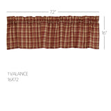 Autumn Plaid 72" Plaid Valance