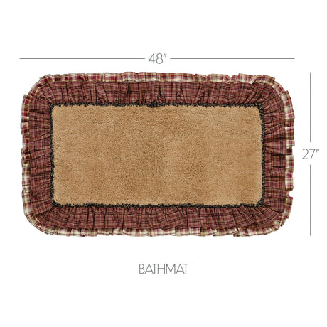 Autumn Plaid 48" Bath Mat