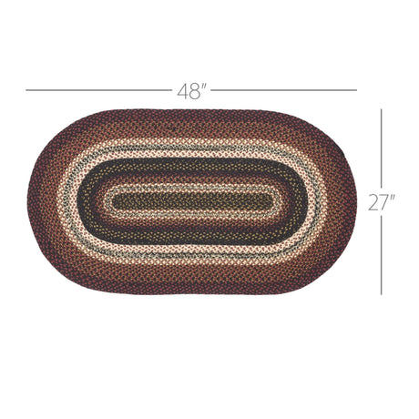 Autumn Plaid 48" Oval Accent Rug