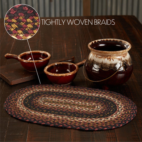 Autumn Plaid 18" Oval Placemat