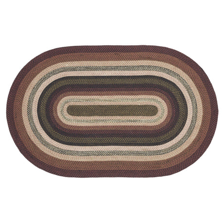 Autumn Plaid 96" Oval Area Rug