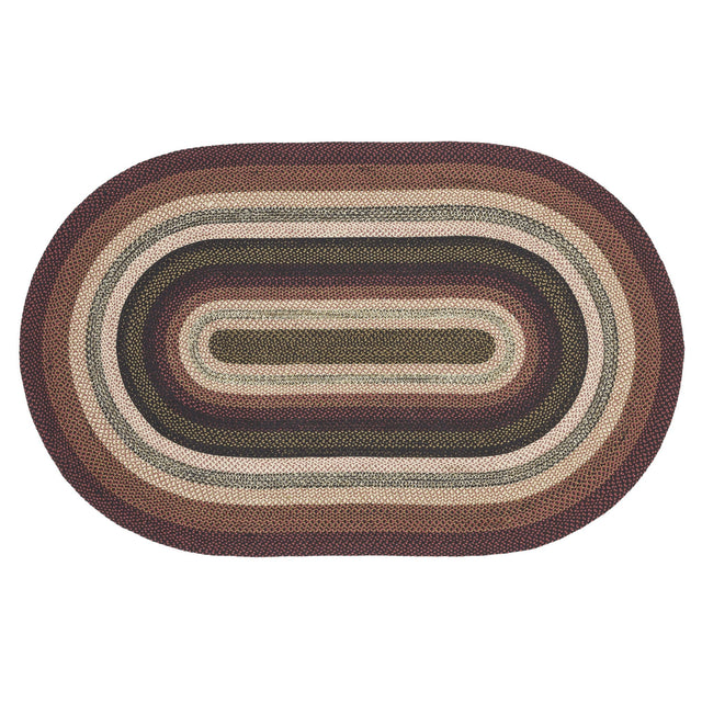 Autumn Plaid 96" Oval Area Rug