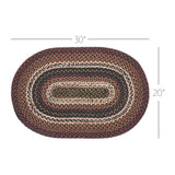 Autumn Plaid 30" Oval Accent Rug