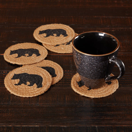 Wildlife Patch Bear Coaster Set