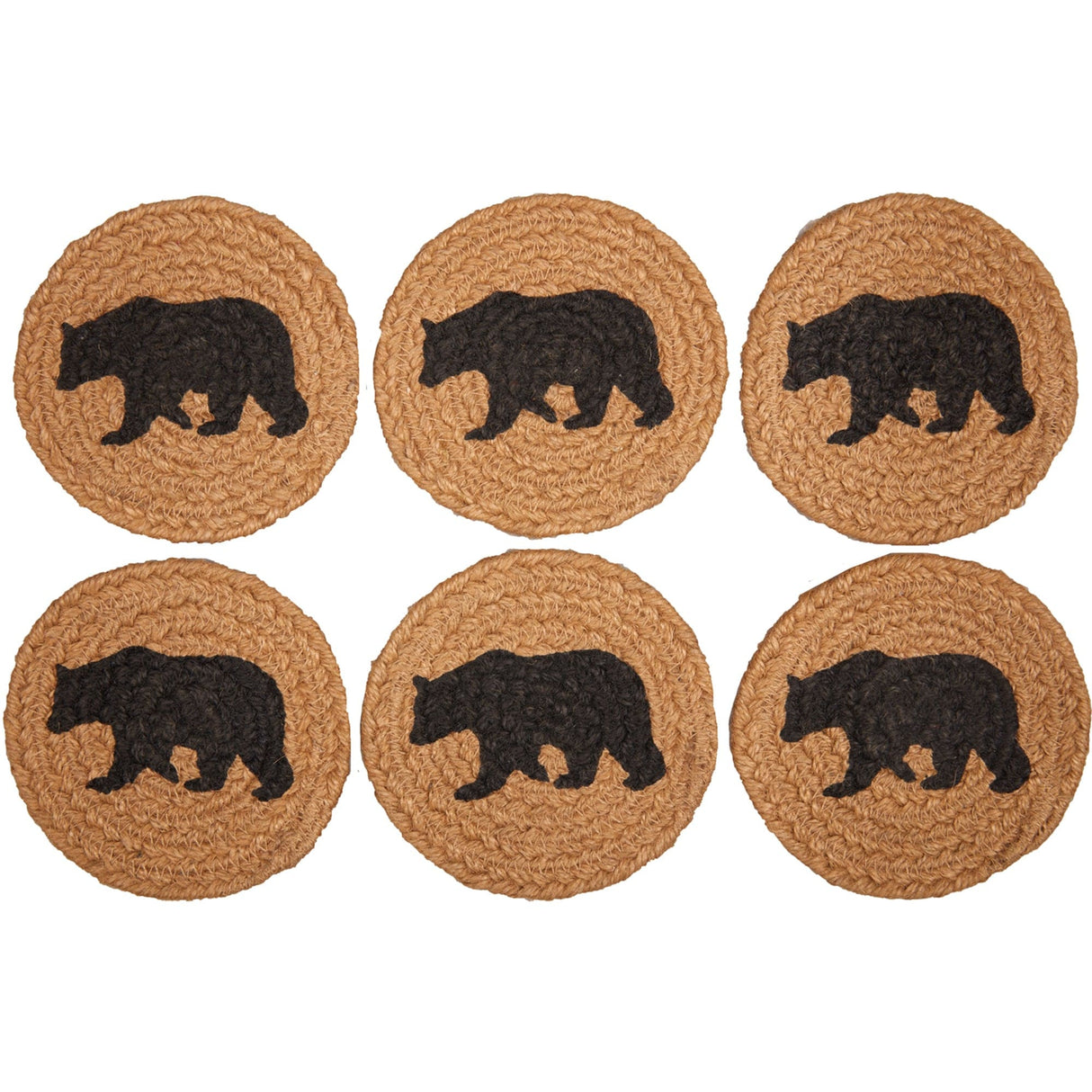 Wildlife Patch Bear Coaster Set