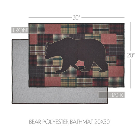 Wildlife Patch 30" Rectangle Bear Bath Mat