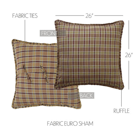 Wildlife Patch Plaid Euro Sham