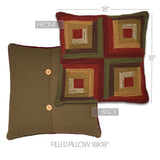 Tea Time Hooked Accent Pillow