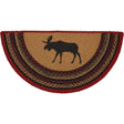 Durango Moose 33" Half-Circle Accent Rug