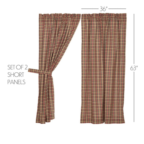 Aged Woodland 63" Drape Set