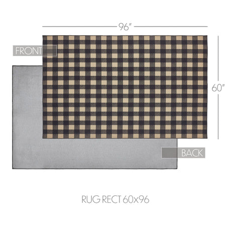 Black & Tan Area Rug