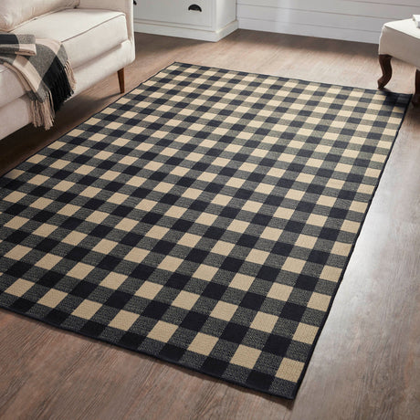 Black & Tan Area Rug