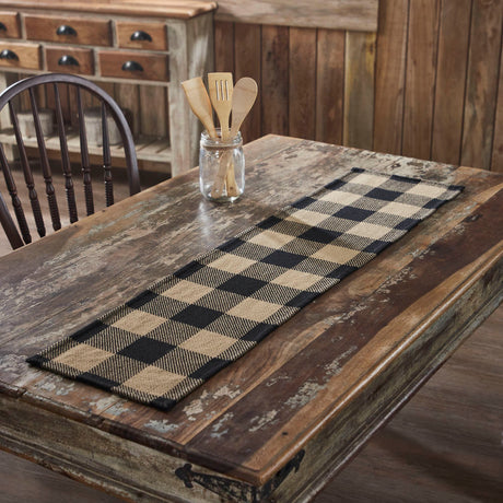 Black & Tan 48" Table Runner