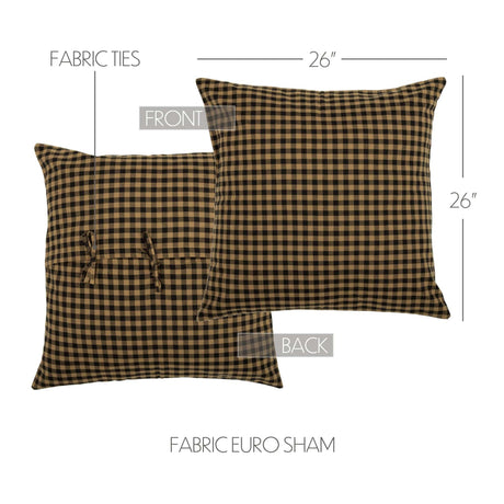 Black & Tan Euro Sham