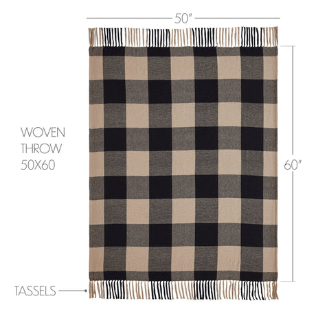 Black & Tan Throw